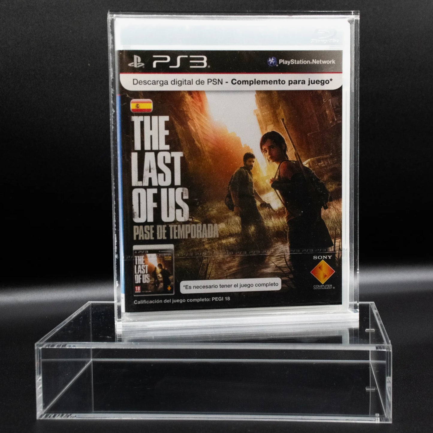 Caja de metacrilato con cierre imantado y ventilación para proteger juegos de PS3