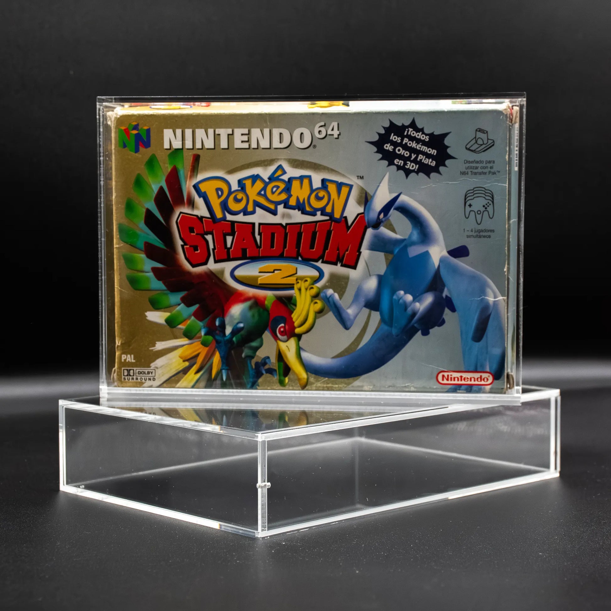 Caja protectora de metacrilato 3mm para Nintendo 64 con cierre imantado