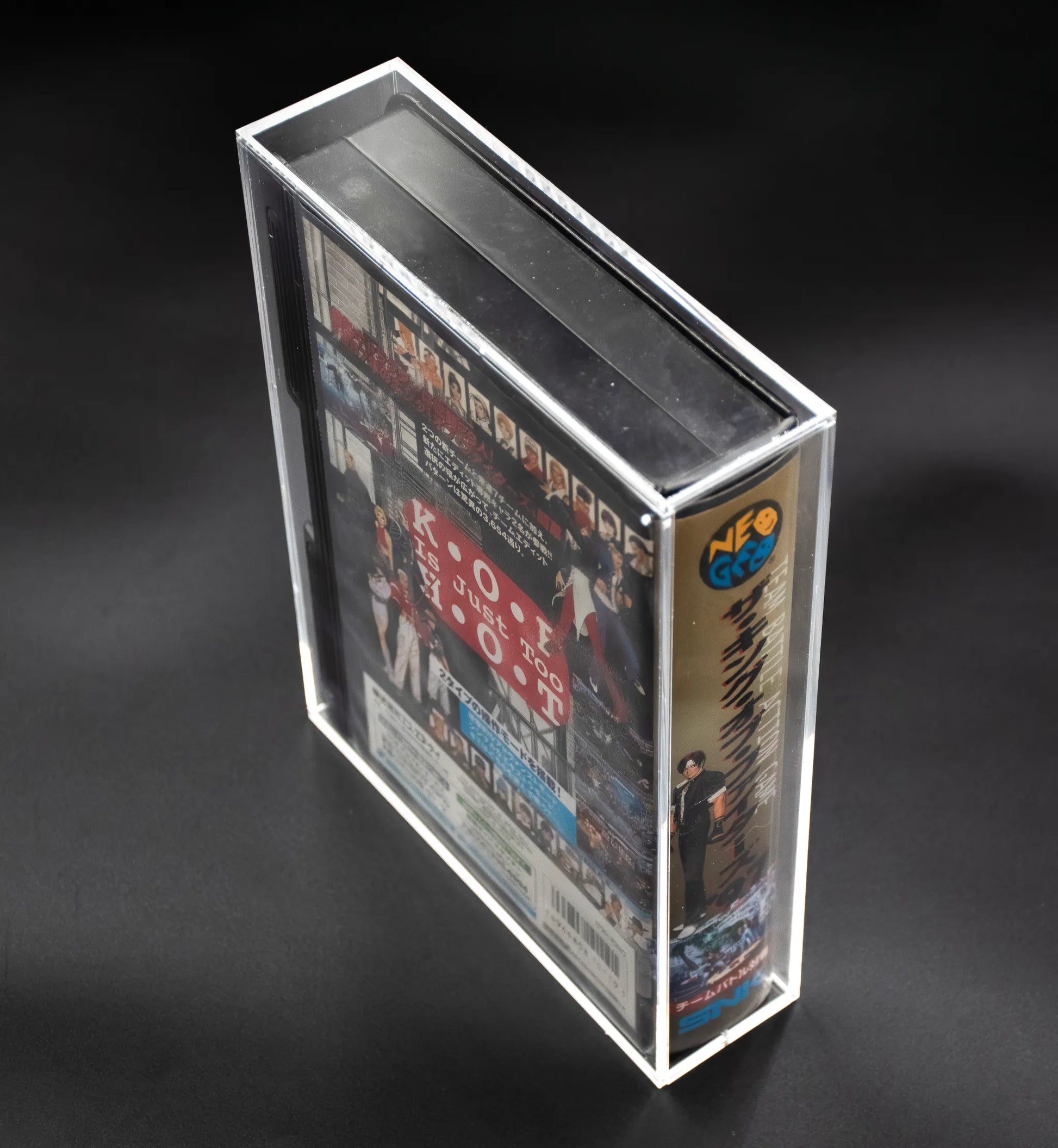 Caja de metacrilato para videojuego de Neo geo con cierre imantado 