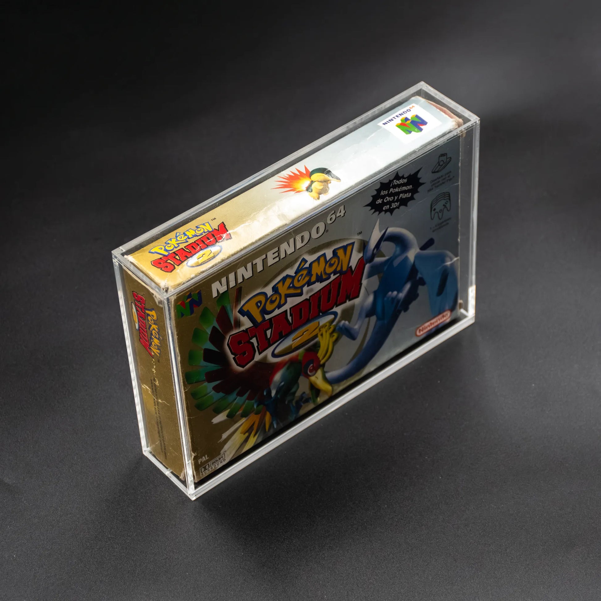 Caja protectora de metacrilato 3mm para Nintendo 64 con cierre imantado