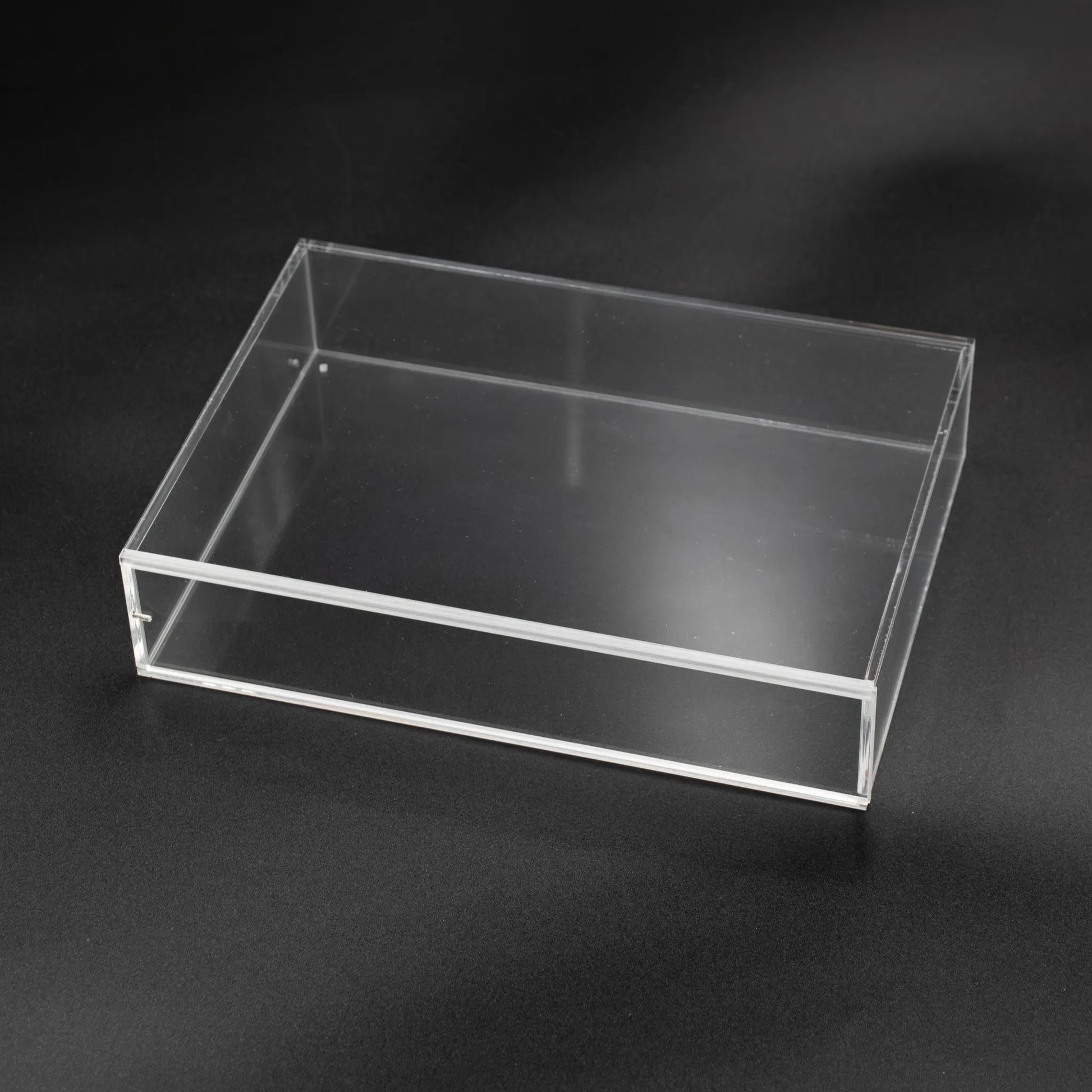 Vista superior de caja protectora de metacrilato para Nintendo 64