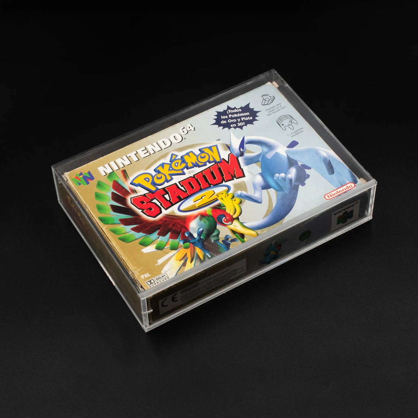 Caja de metacrilato con cierre imantado para nintendo 64