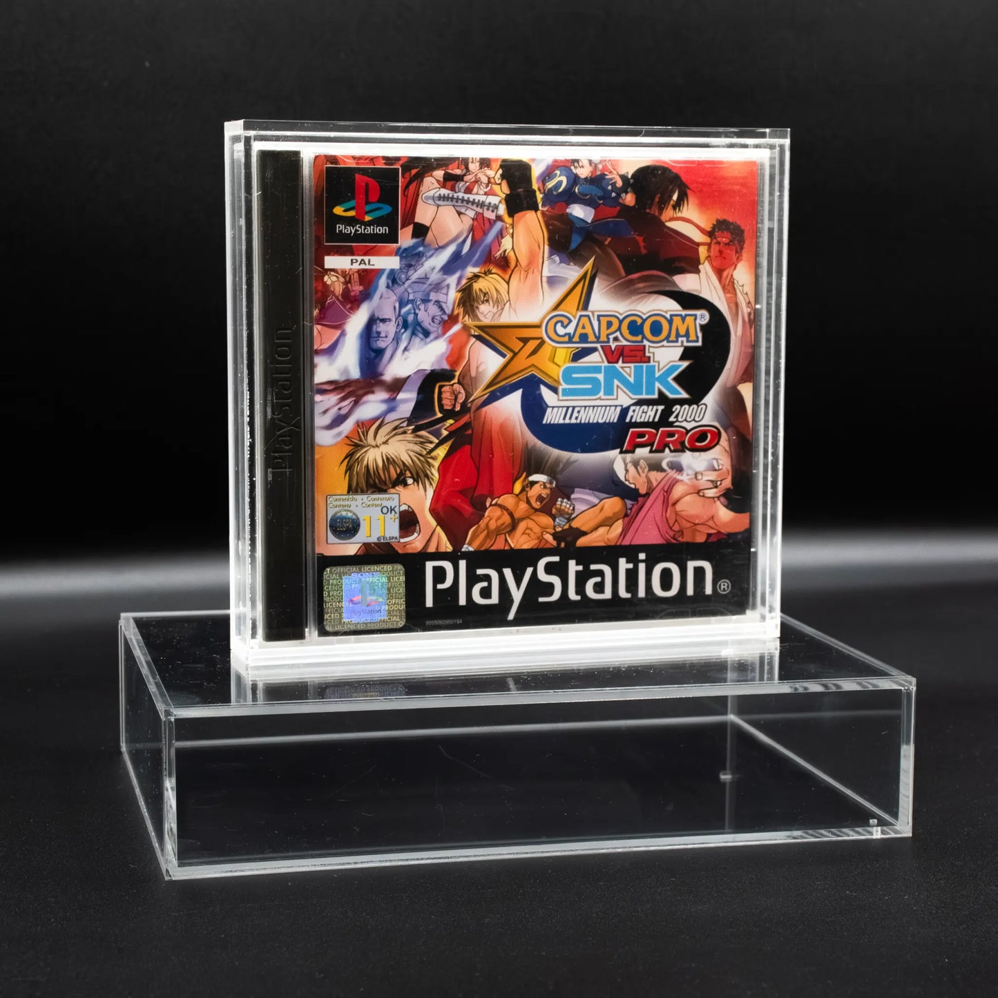 Caja de metacrilato para proteger videojuegos