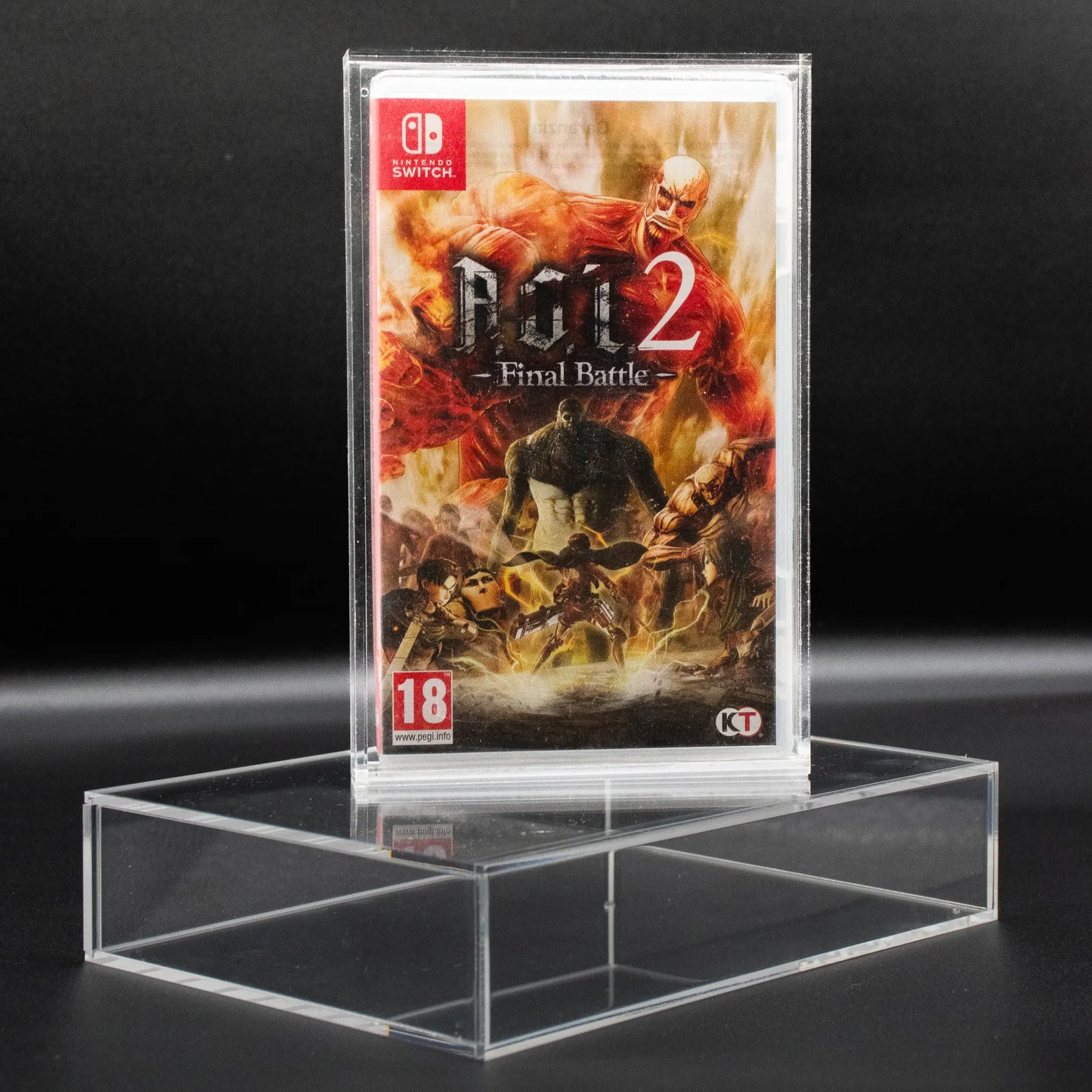 Caja de metacrilato de 3mm para proteger videojuegos de Nintendo Switch
