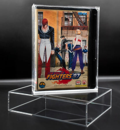 Cajas de metacrilato para videojuego de Neo geo con cierre imantado 